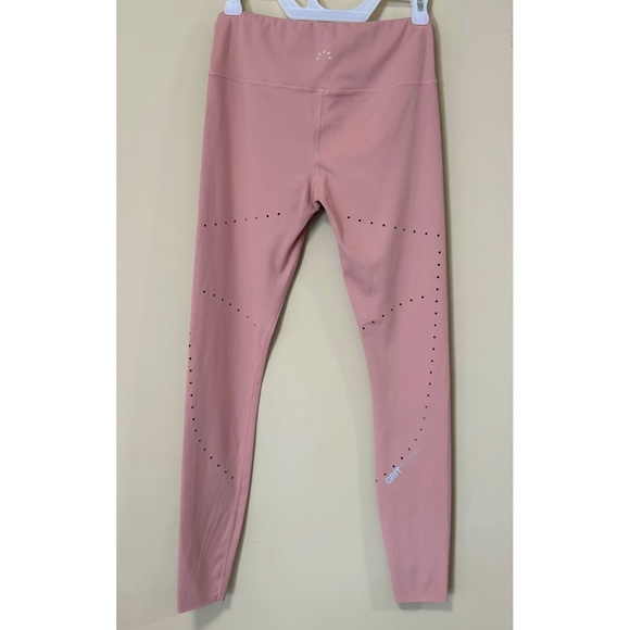 Varley ‘Boden’ Laser Cut Leggings in ‘Cameo’ Peach Pink Size Small - Picture 10 of 16